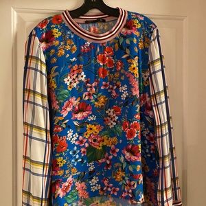 Zara Long Sleeve Printed Top